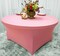 5 Foot Round Stretchable Spandex Table Cover Pink Party and Wedding Linen